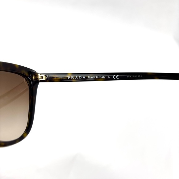 Prada SPR01V Cat Eye Sunglasses Tortoise Brown NWOT w Box Case Cloth Authentic main image 7